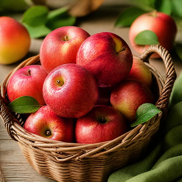 Corbeille de pommes rouges