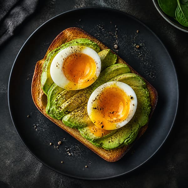 Tartine œuf et avocat