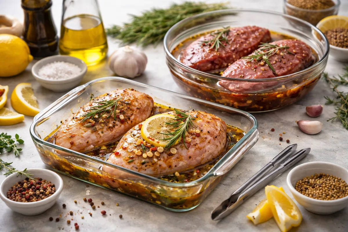Quand est-il préférable de mariner la viande avant cuisson